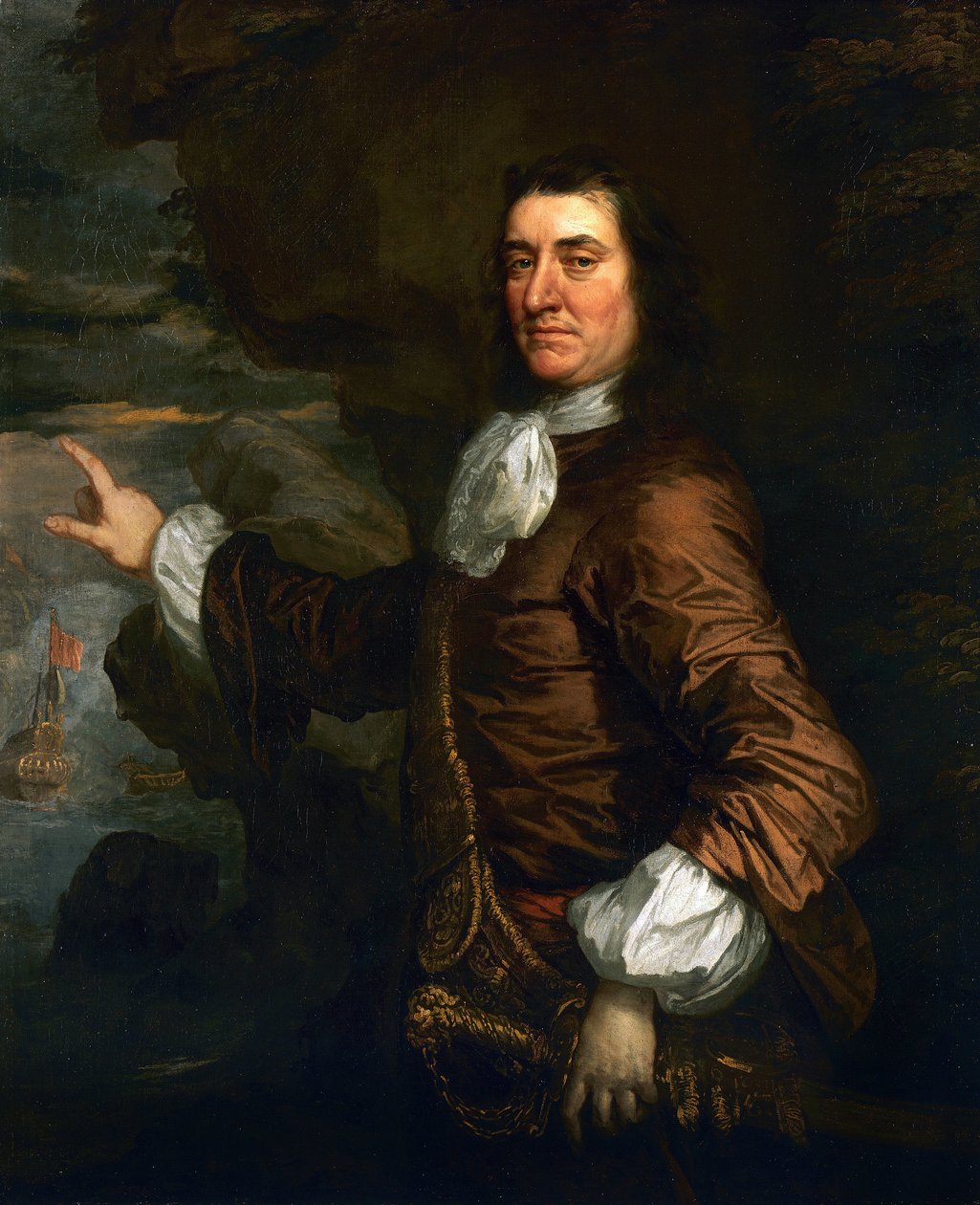 Porträt von Admiral Sir Thomas Allin von Peter Lely