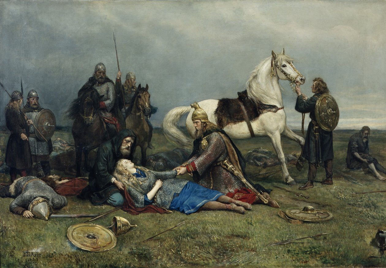 Tod der Walküre von Peter Nicolai Arbo