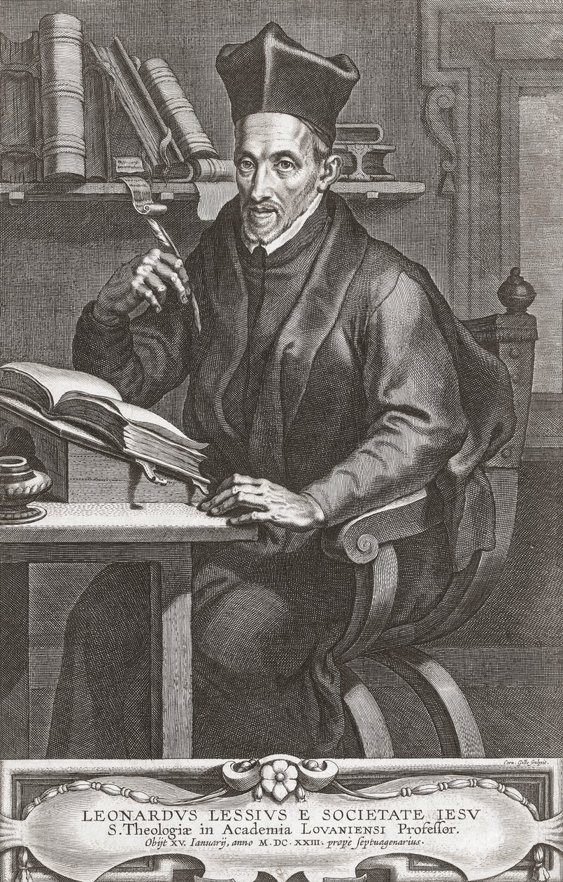 Leonardus Lessius, Porträt von Peter Paul (after) Rubens
