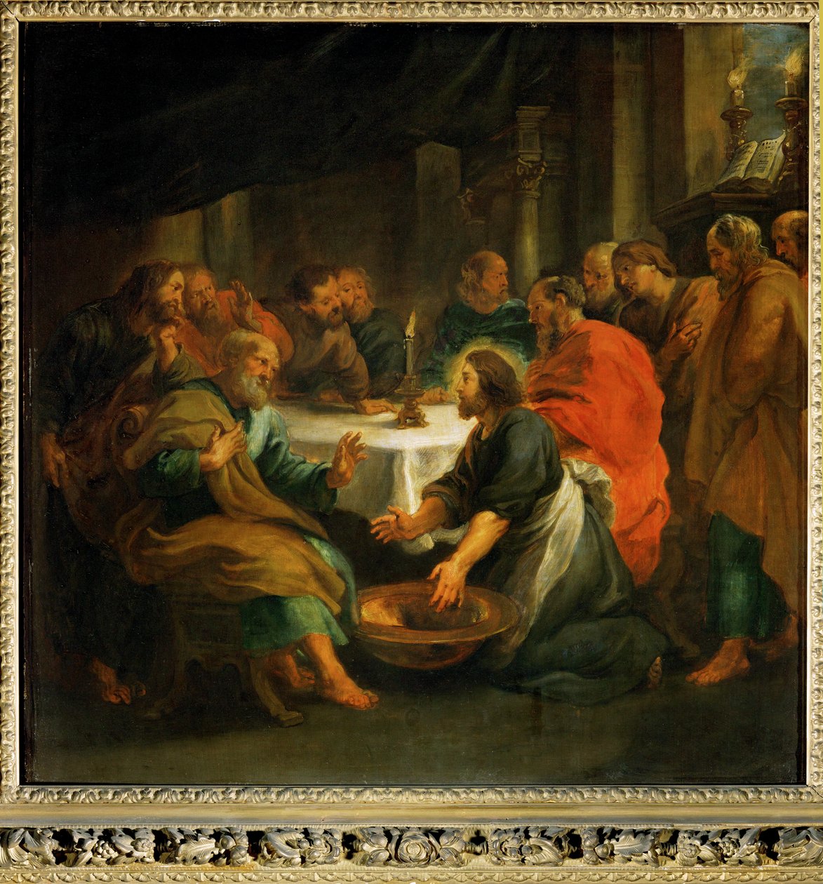 Christus wäscht den Aposteln die Füße von Peter Paul Rubens