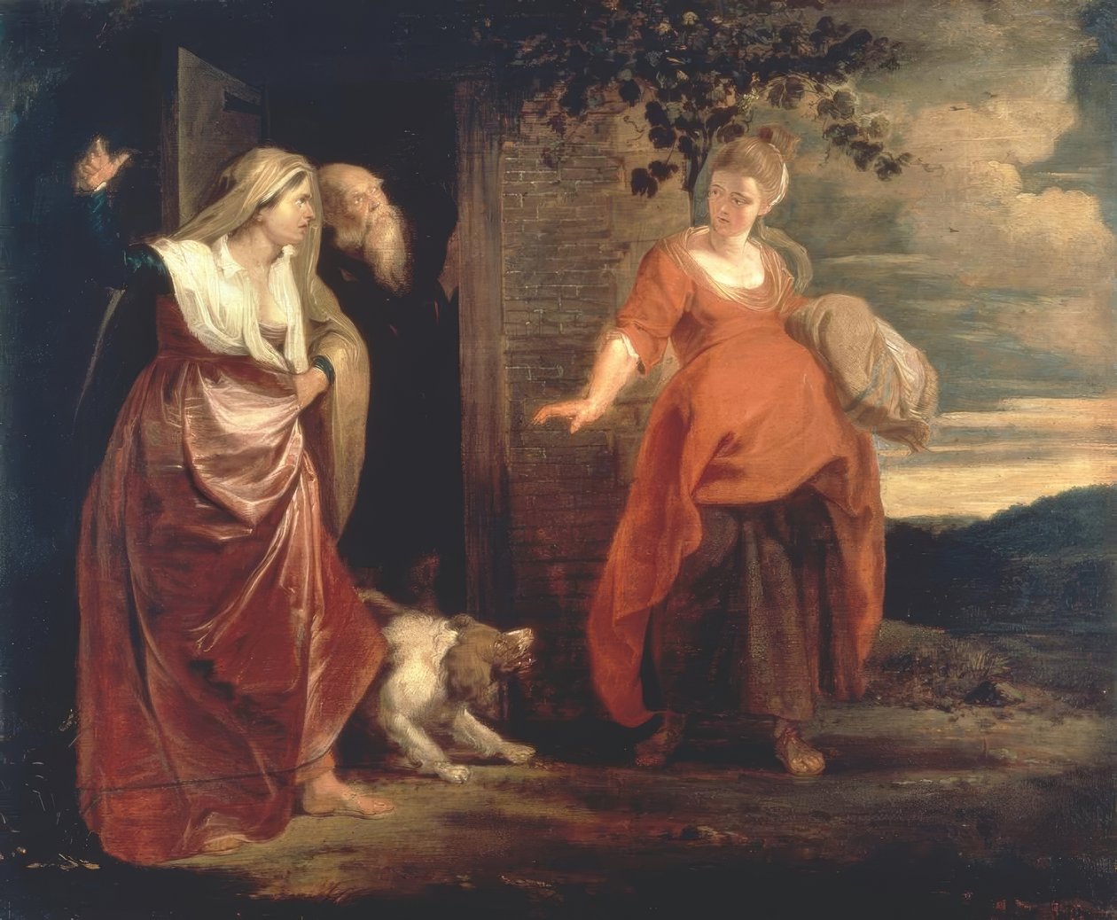 Der Weggang der Hagar von Peter Paul Rubens