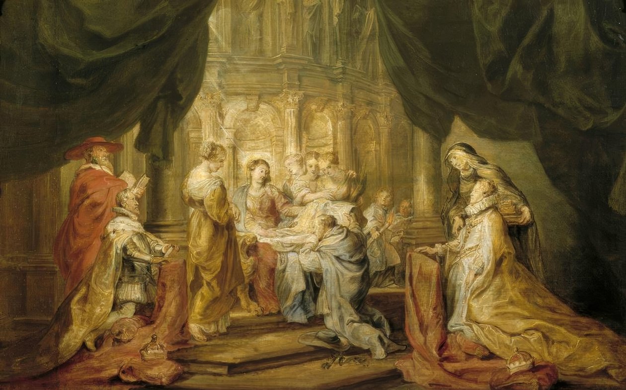 Der hl. Ildefonso empfängt das Meßgewand von Peter Paul Rubens