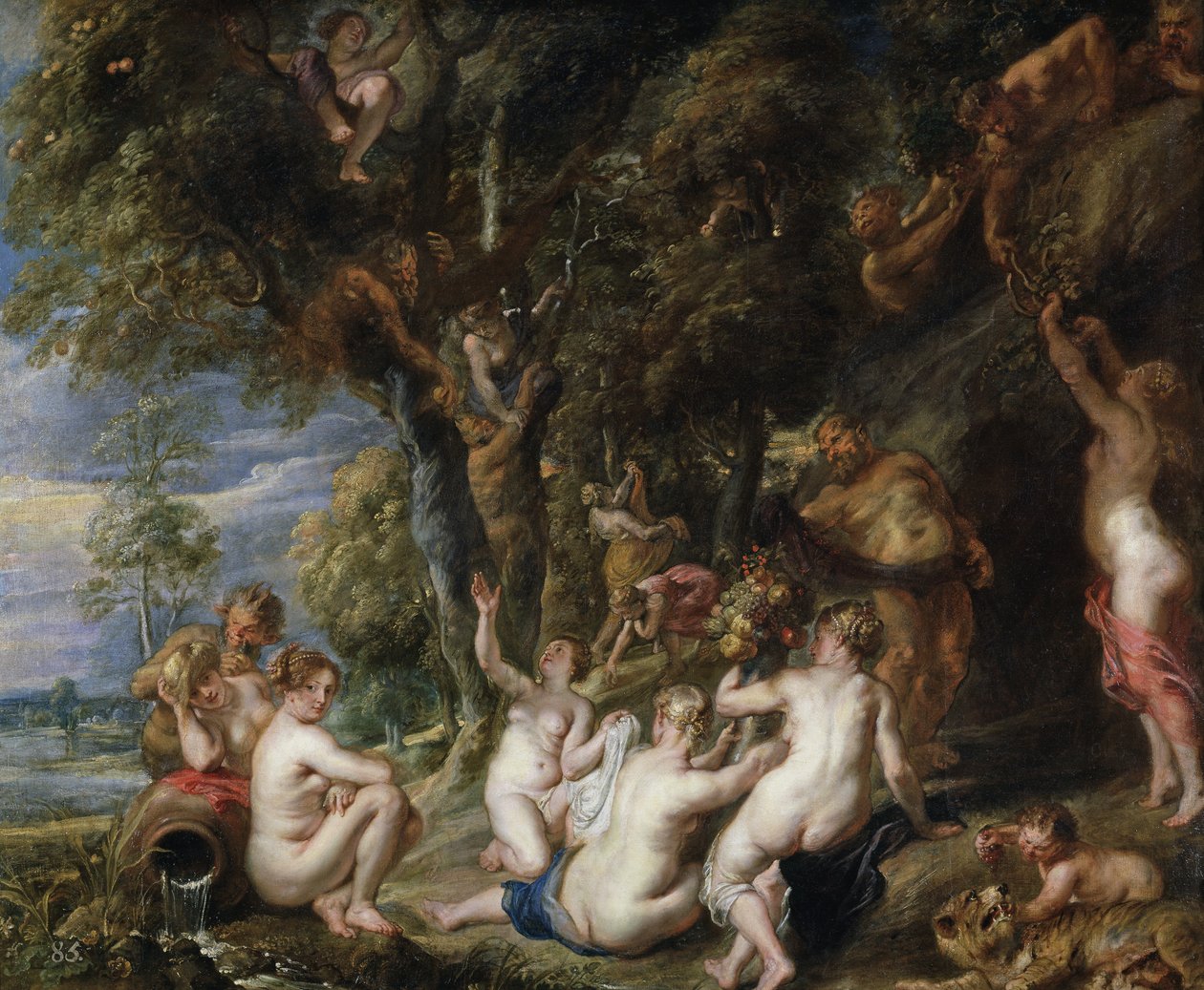 Nymphen und Satyrn, um 1615 von Peter Paul Rubens