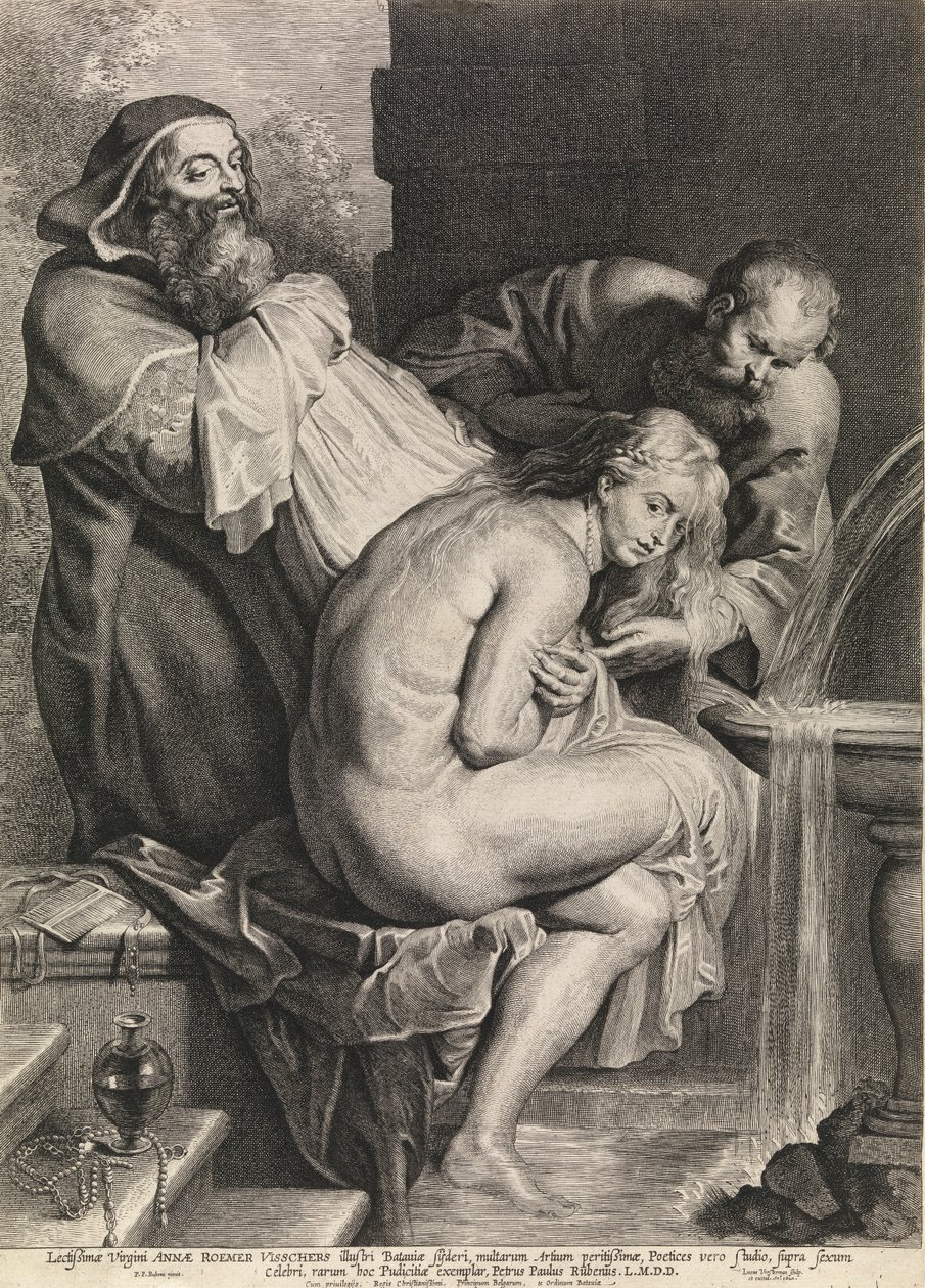 Susanna und die Alten (Gravur) von Peter Paul Rubens