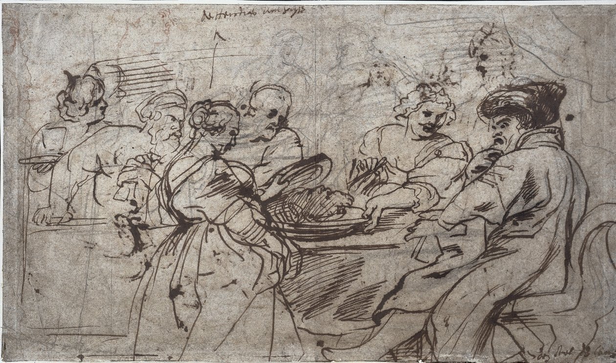 Das Fest des Herodes (recto) von Peter Paul Rubens