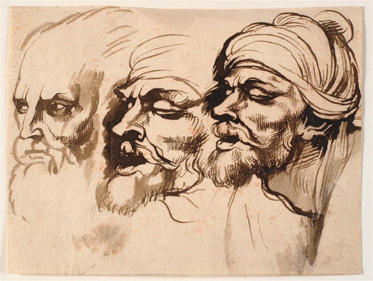 Drei Männerköpfe von Peter Paul Rubens