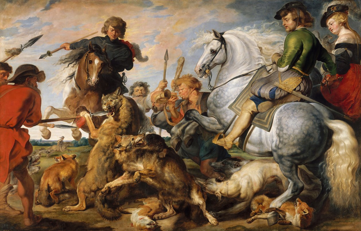 Wolf- und Fuchsjagd von Peter Paul Rubens