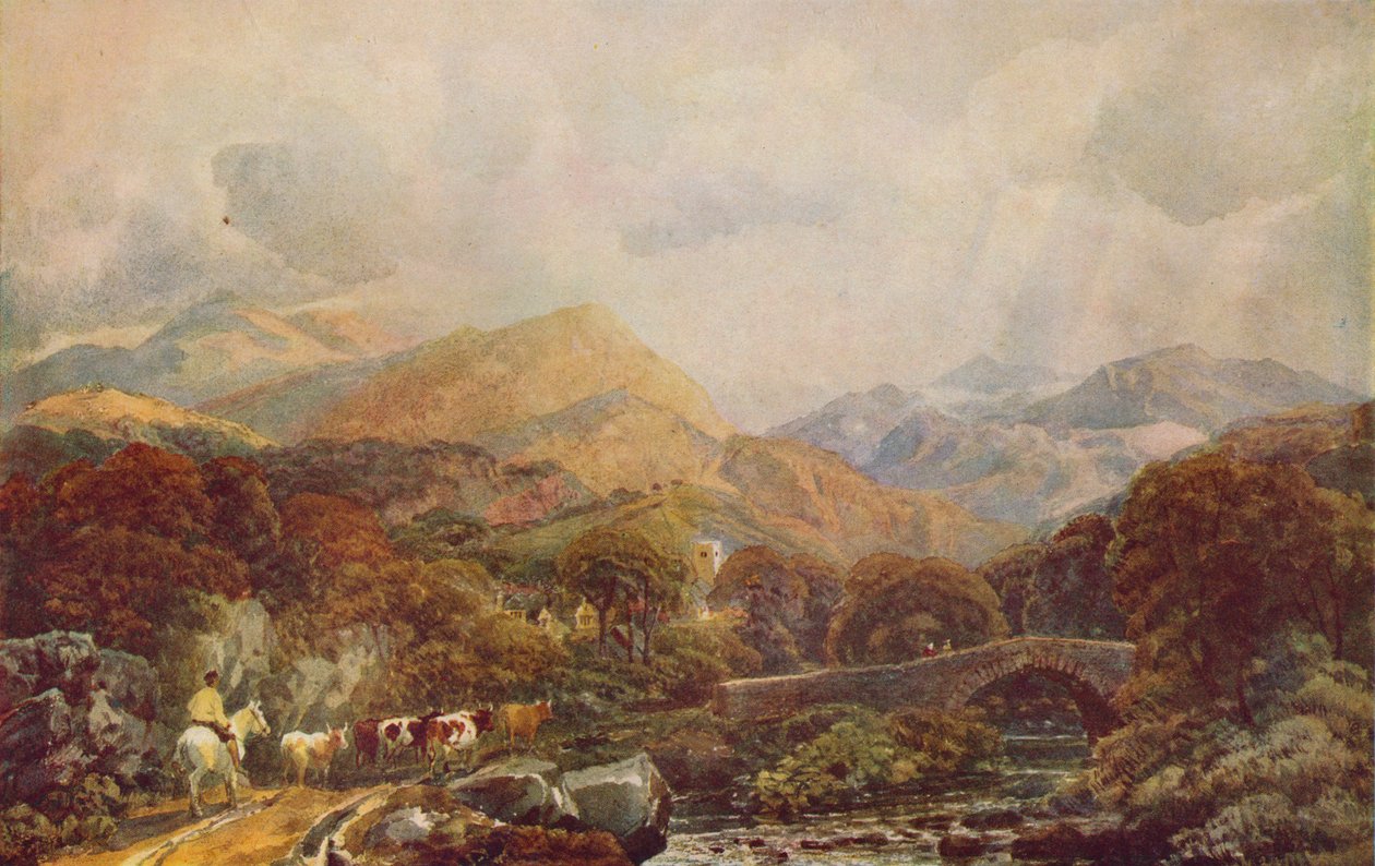 Gebirgige Landschaft, 19. Jahrhundert von Peter de Wint