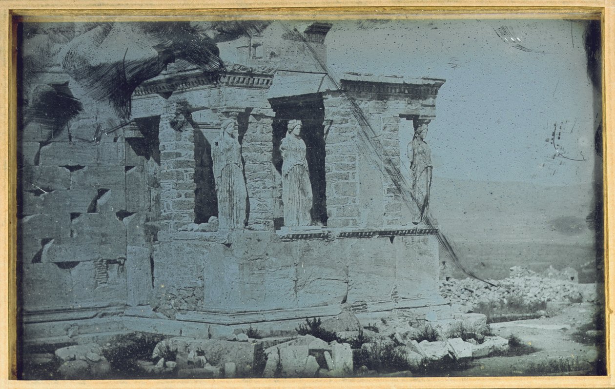 Erechtheion, Akropolis, Athen, 1842 von Philibert Joseph Girault de Prangey
