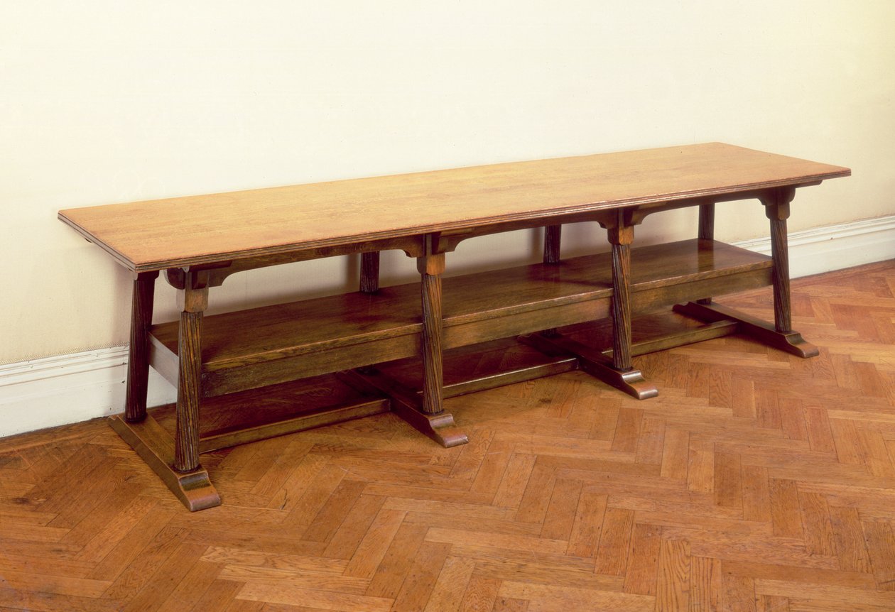 Konsolentisch (Mahagoniholz) von Philip Webb