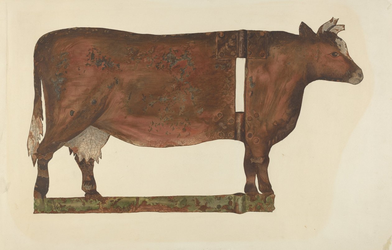 Kuh-Wetterfahne, ca. 1939 von Philip Johnson