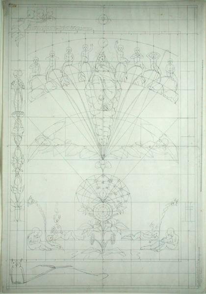 Nacht (Vorbereitungsstudie), 1803 von Philipp Otto Runge