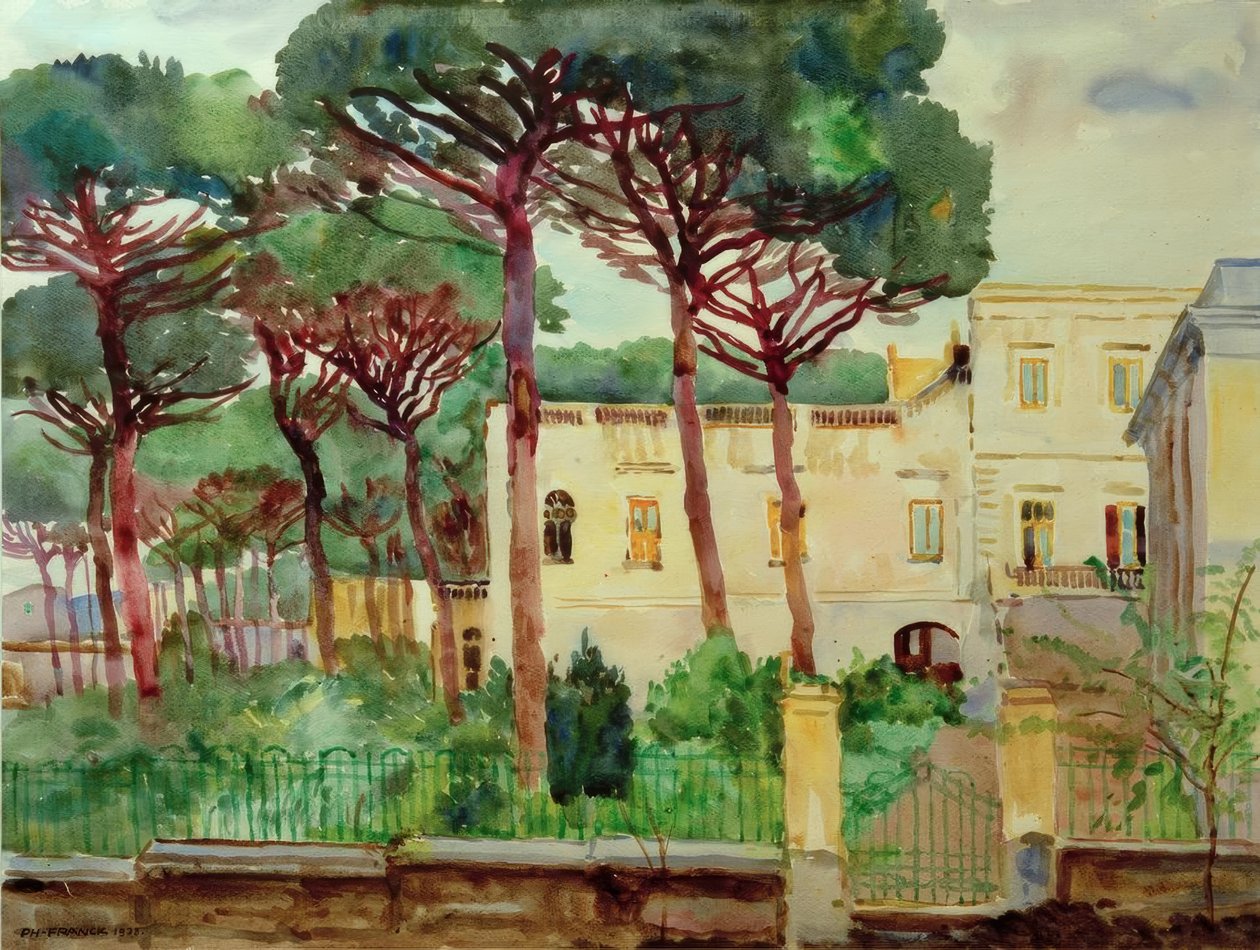 Haus unter Pinien von Philipp Franck