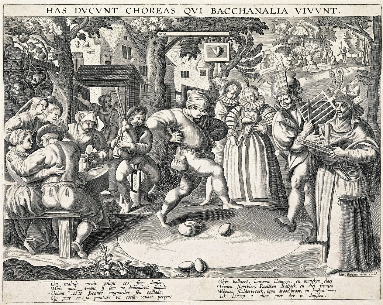 Eiertanz, ca. 1580 von Philipp Galle