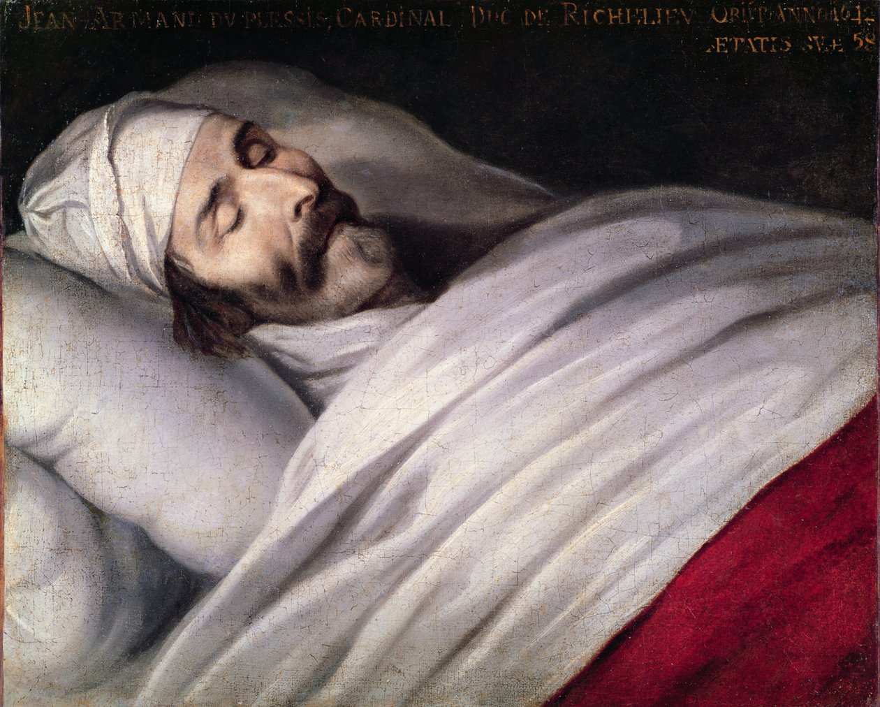 Kardinal Richelieu auf seinem Sterbebett von Philippe de Champaigne