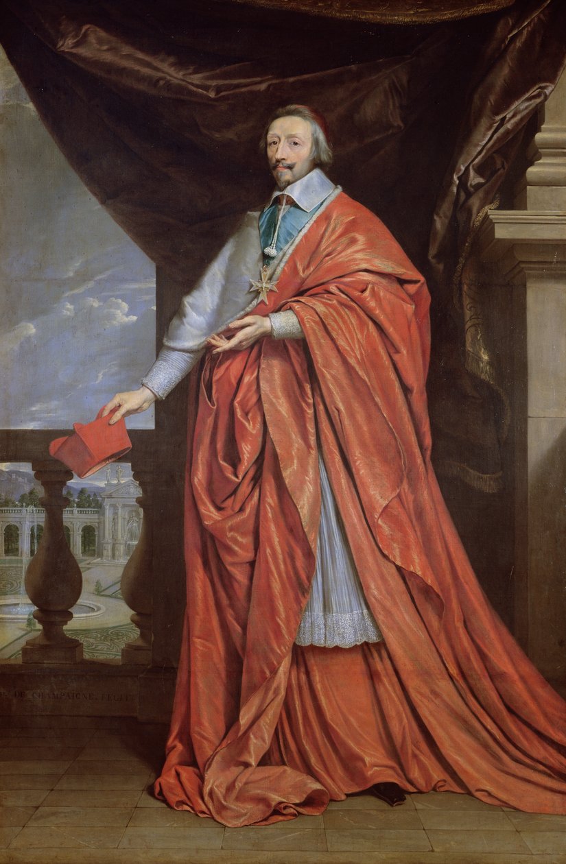 Porträt von Armand-Jean du Plessis, Kardinal Richelieu (1585-1642) von Philippe de Champaigne