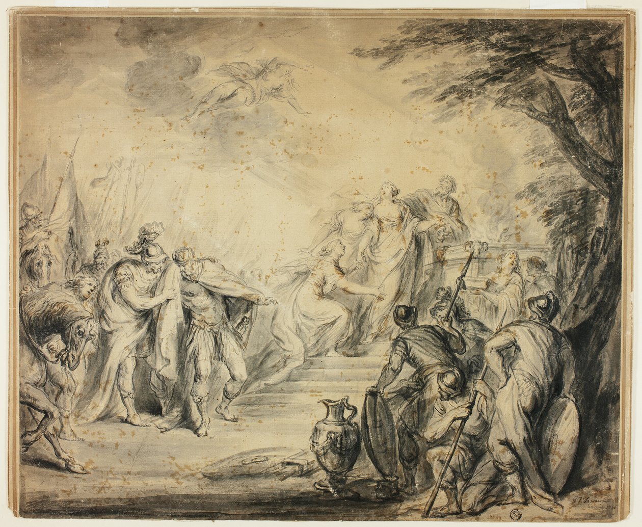 Opferung der Iphigenie von Philippe Joseph Tassaert