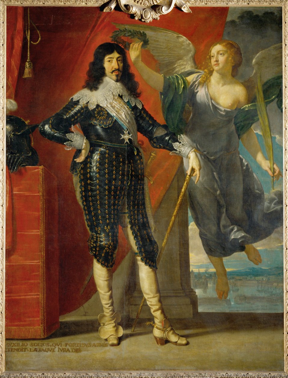 Ludwig XIII von der Siegesgöttin gekrönt von Philippe de Champaigne