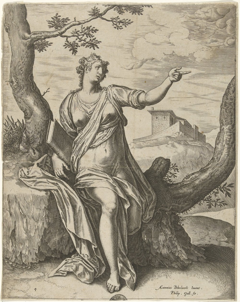 Sibylle von Cumae von Philips Galle