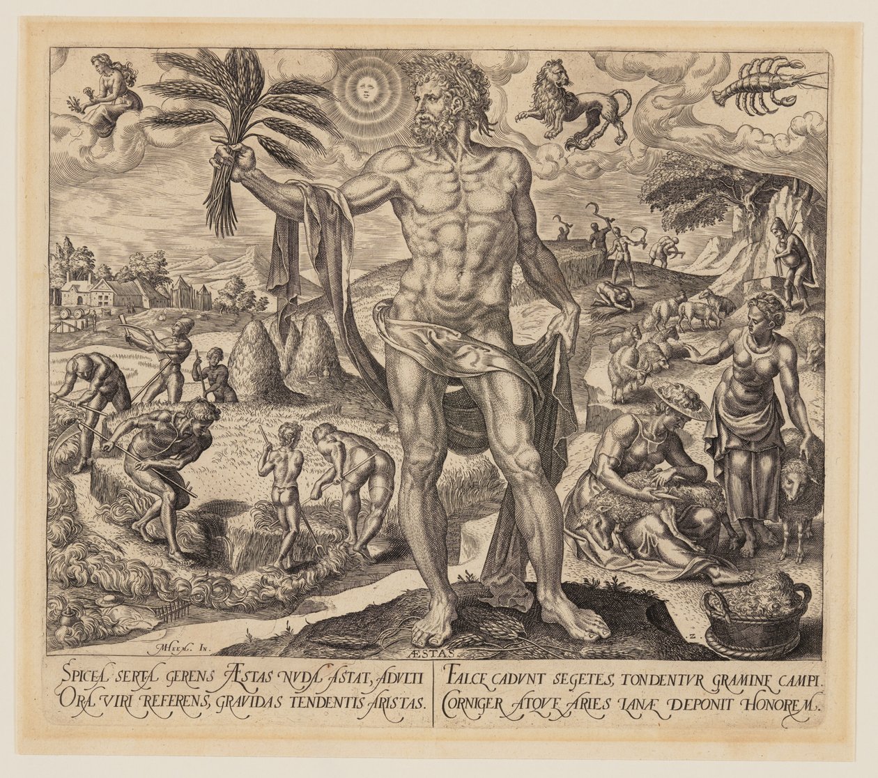 Sommer, aus Die Vier Jahreszeiten von Philips Galle