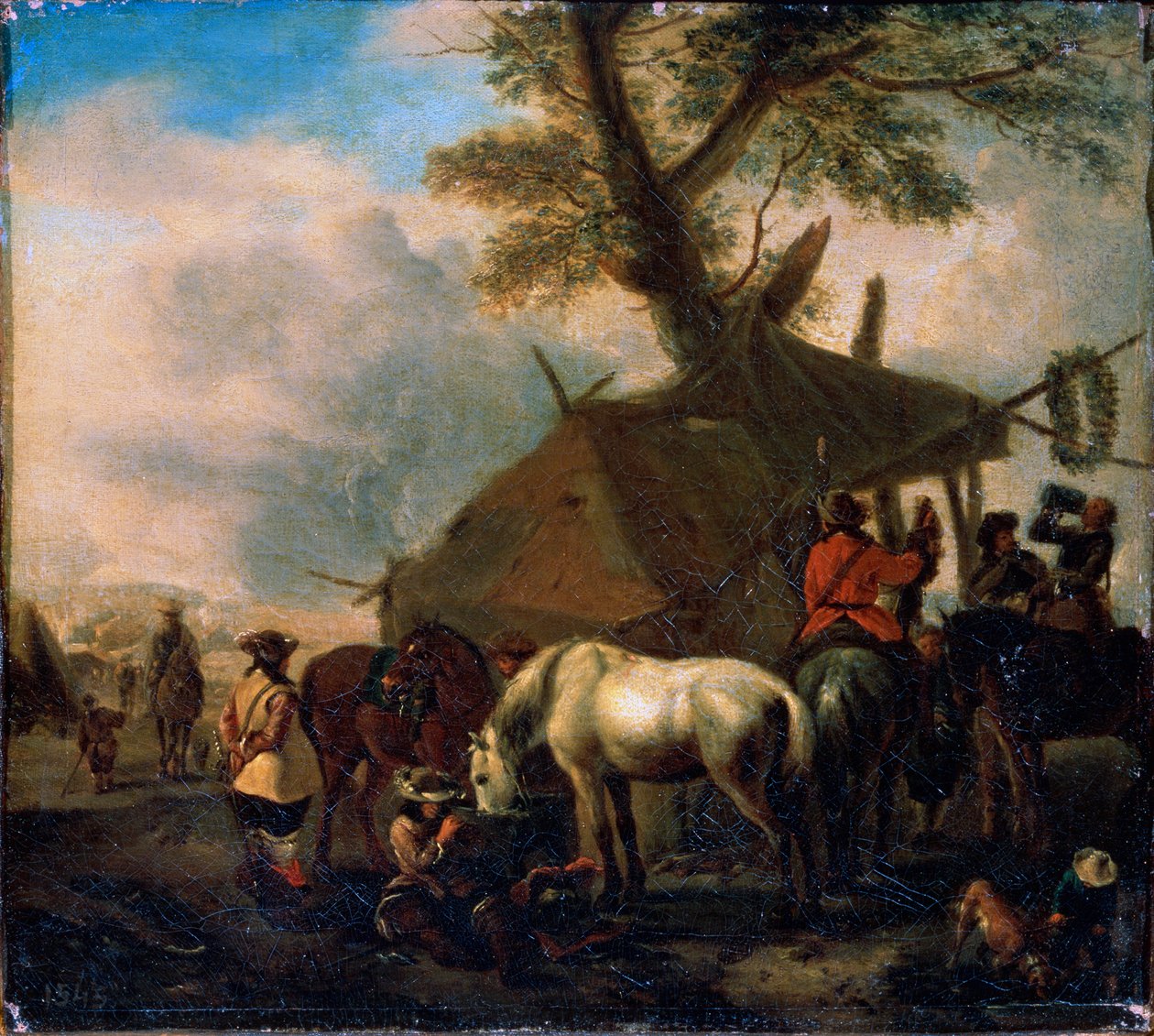 Der Wasserplatz, 17. Jahrhundert von Philips Wouwerman