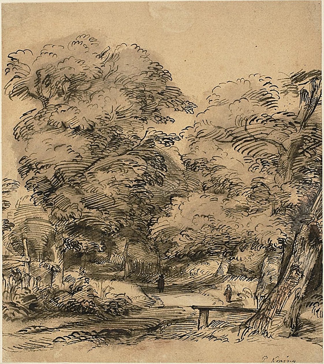 Ein Pfad im Wald von Philips de Koninck