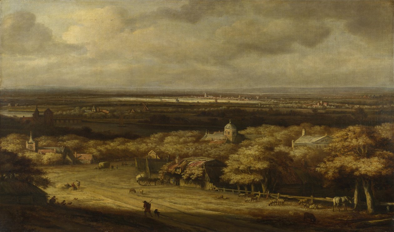 Eine weite Landschaft von Philips de Koninck