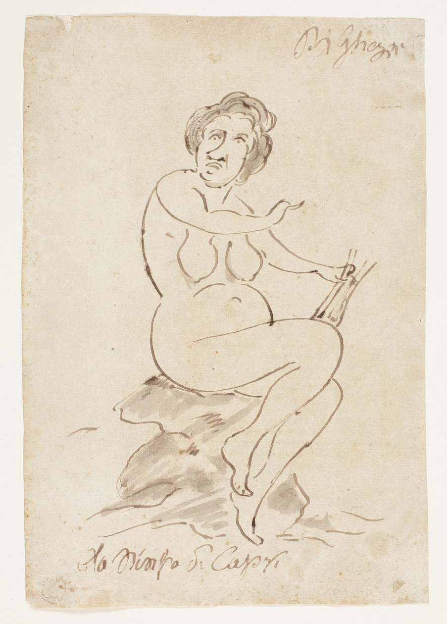 Die Nymphe von Capri von Pier Leone Ghezzi