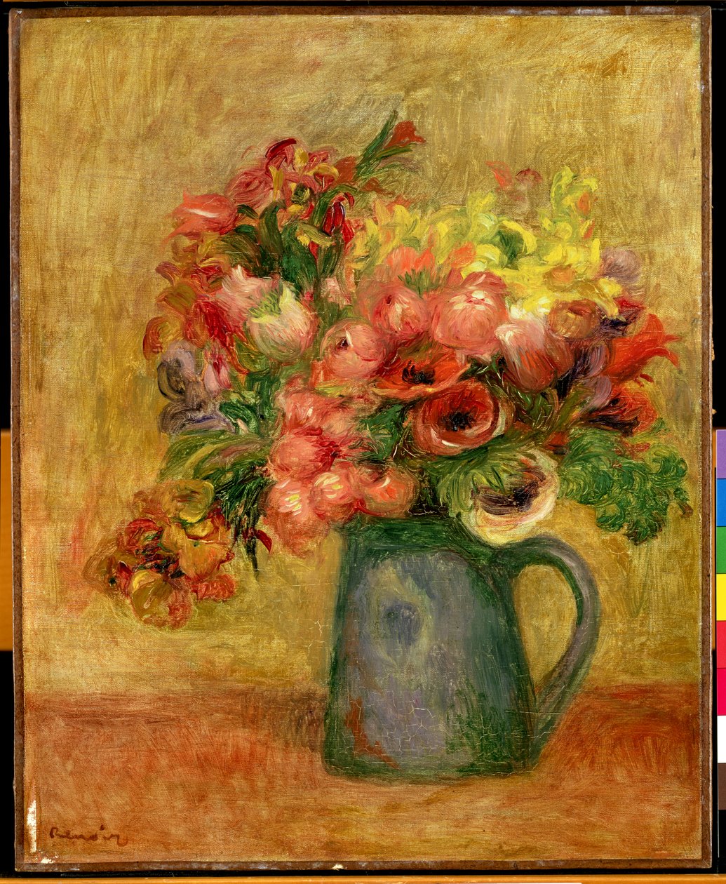 Krug mit Blumen, ca. 1889 von Pierre Auguste Renoir