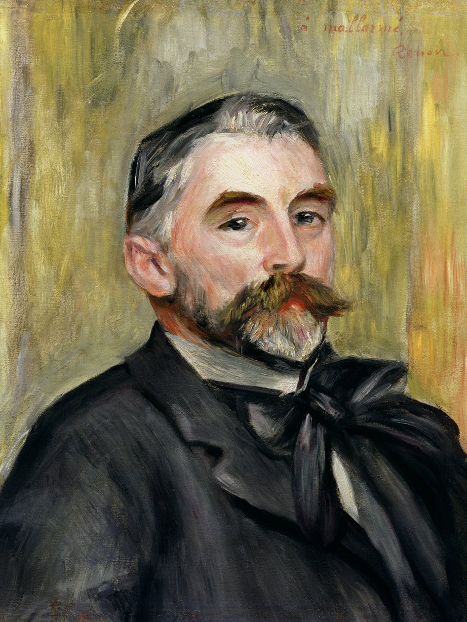 Porträt von Stéphane Mallarmé (1842-98) 1892 von Pierre Auguste Renoir