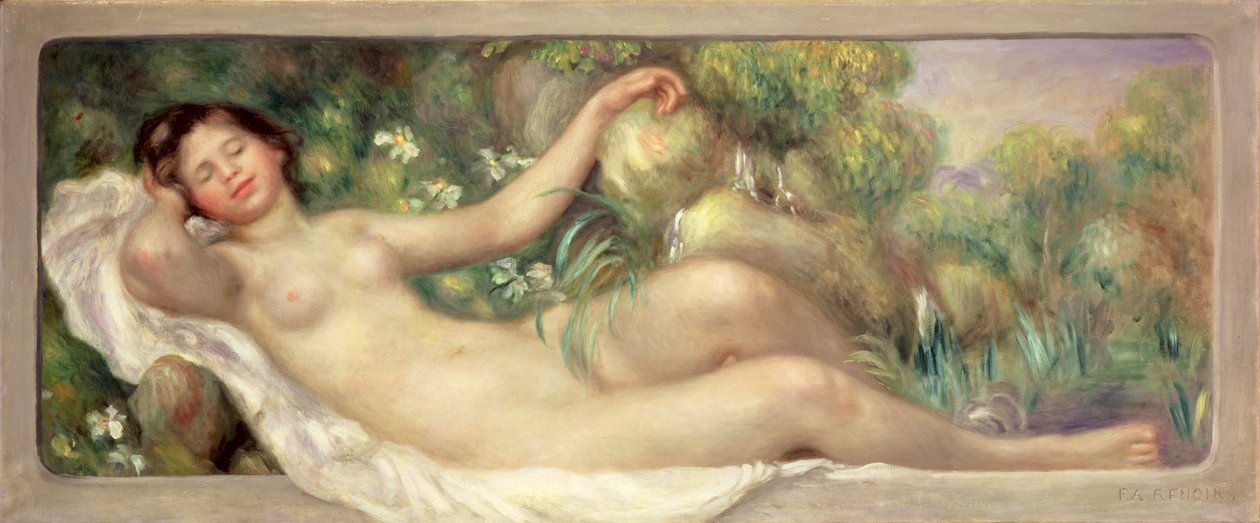 Liegender Akt (La Source) ca. 1895-97 von Pierre Auguste Renoir