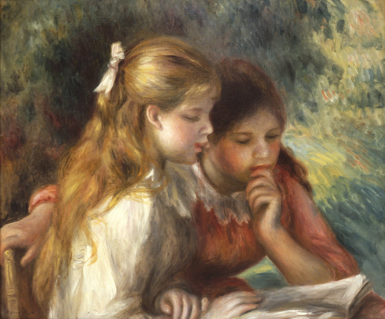 Die Lesung, ca. 1890-95 von Pierre Auguste Renoir
