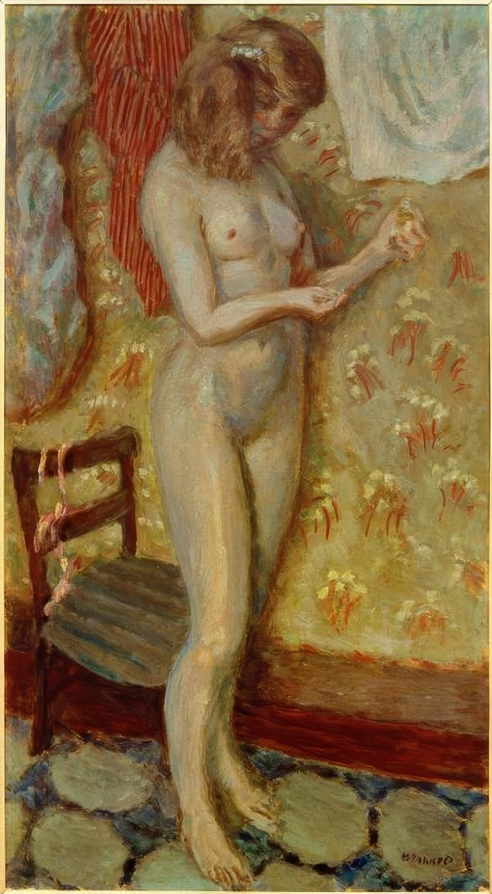 Akt im Licht oder Akt mit Nadel von Pierre Bonnard