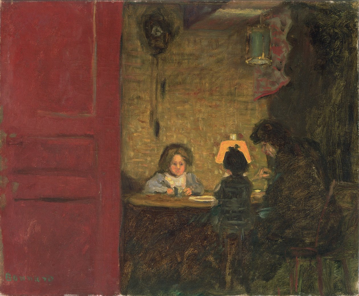 Das Puppen-Dinner, um 1903 von Pierre Bonnard