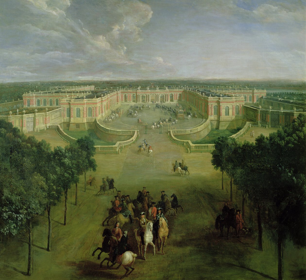 Ansicht des Grand Trianon, 1722 von Pierre Denis Martin