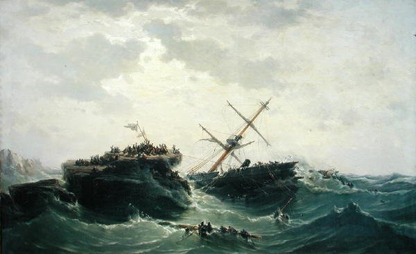 Das Sinken der Borysthene, 15. Dezember 1865, 1866 von Pierre Emile Berthelemy