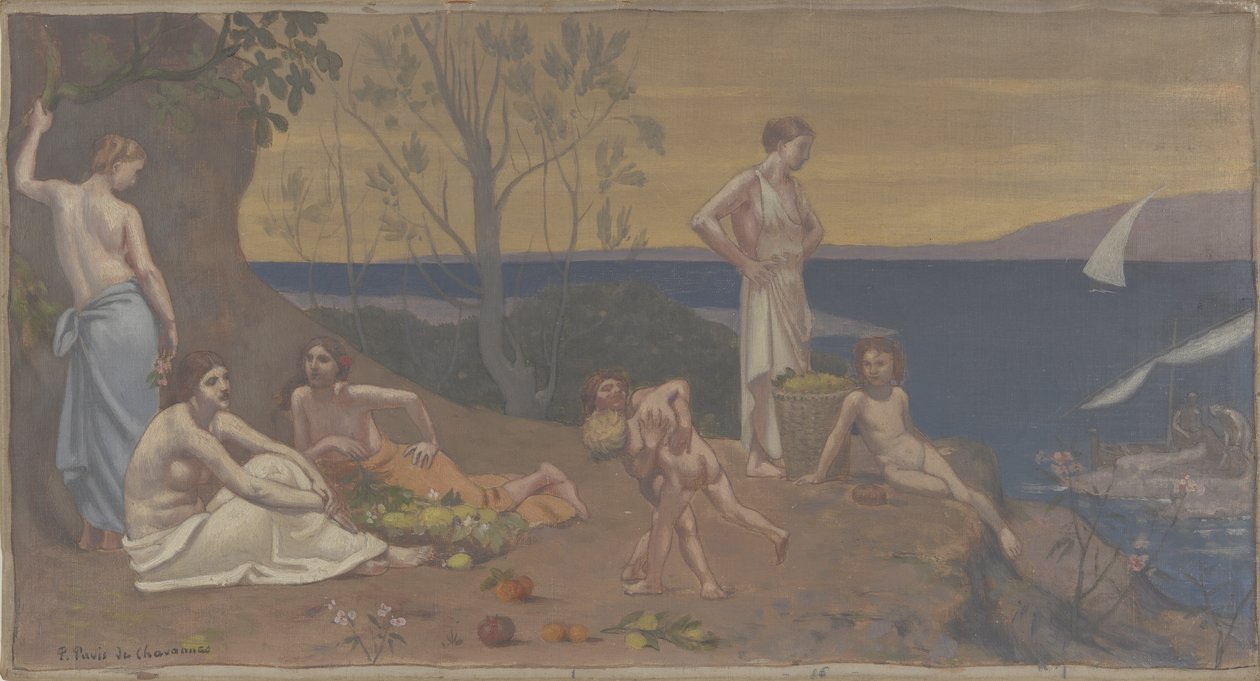 Doux Pays (Angenehmes Land), 1882 von Pierre Puvis de Chavannes