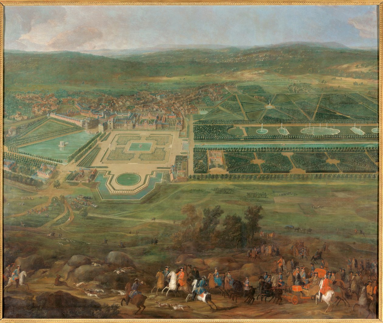 Ansicht des Schlosses Fontainebleau von Pierre Denis Martin