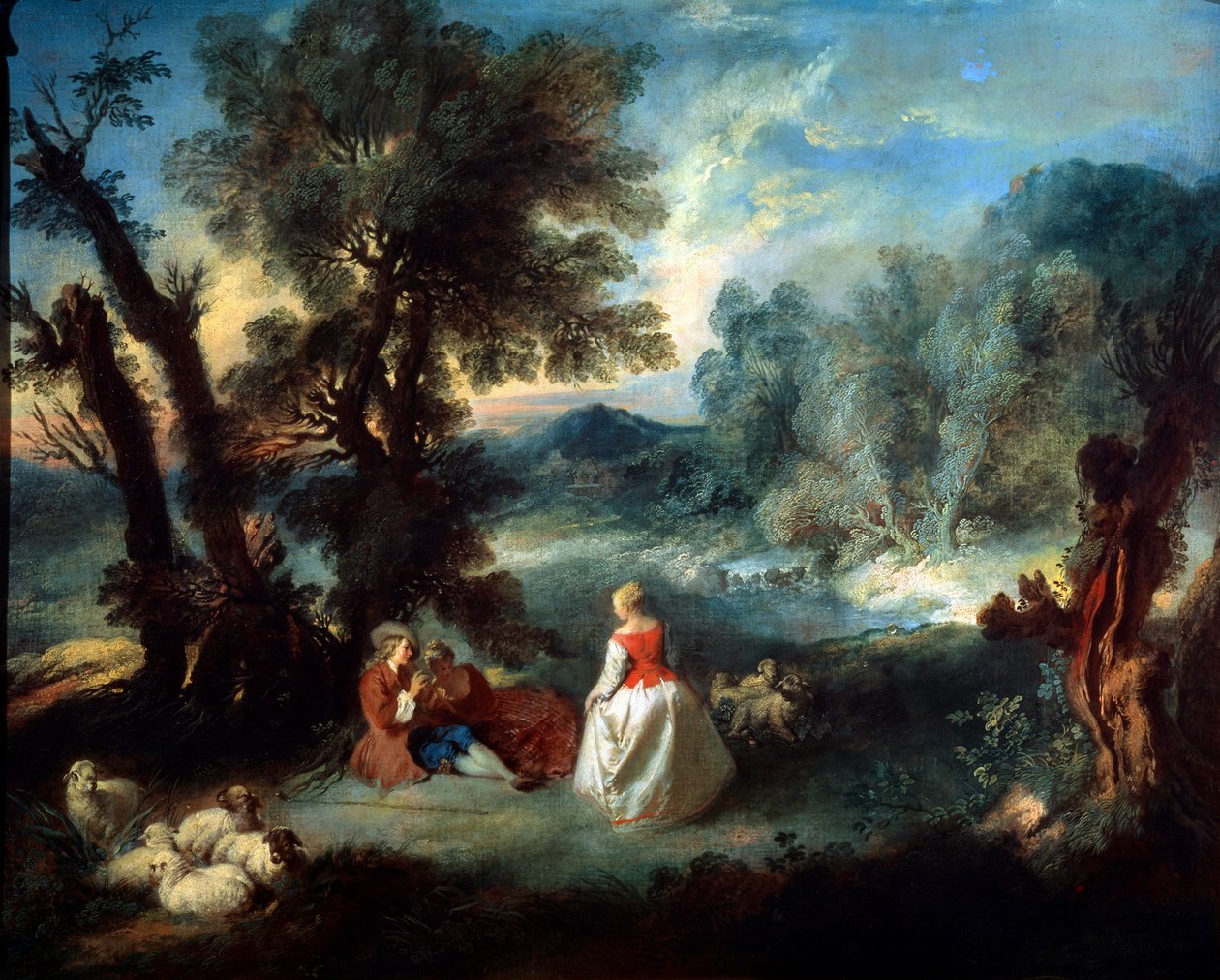 Pastorale Szene, 1730er Jahre von Pierre Antoine Quillard