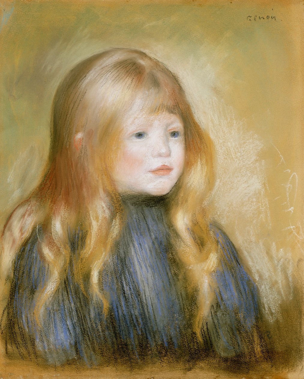Kopf eines Kindes von Pierre Auguste Renoir