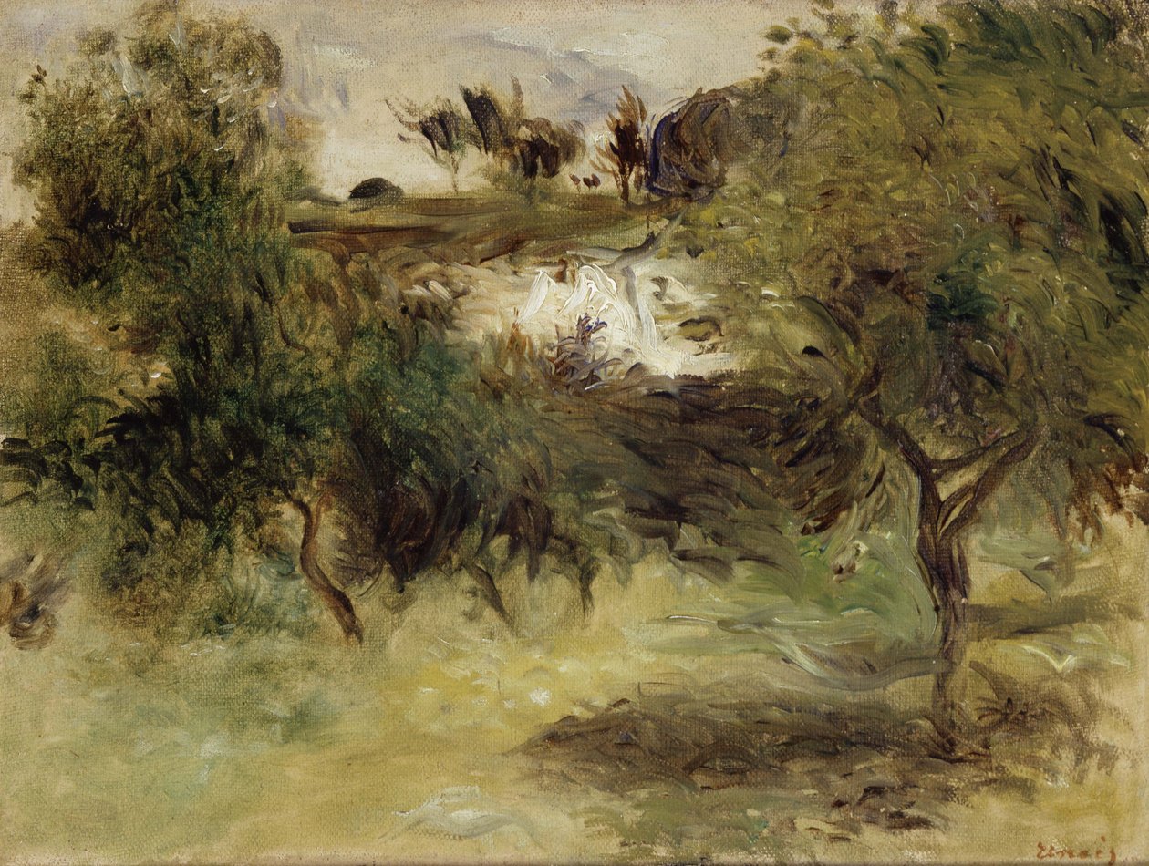 Landschaft mit Bäumen von Pierre Auguste Renoir