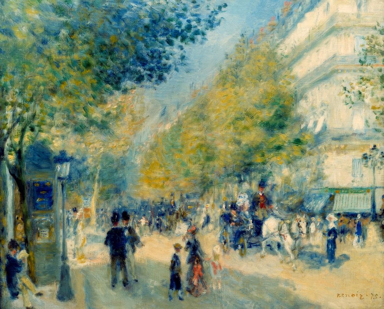 Les grands Boulevards von Pierre Auguste Renoir