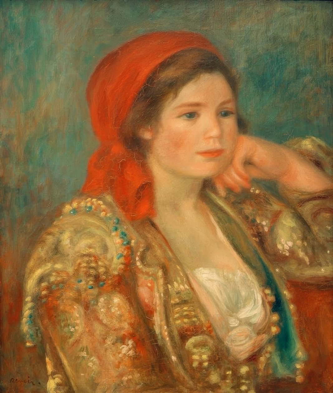 Mädchen mit spanischer Jacke von Pierre Auguste Renoir