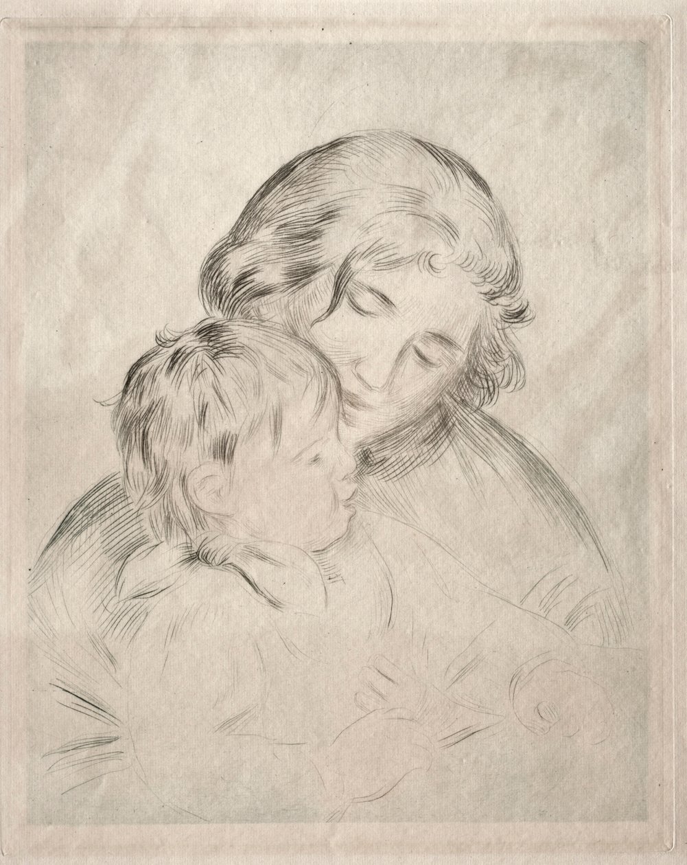 Mutter und Kind, 1896 von Pierre Auguste Renoir