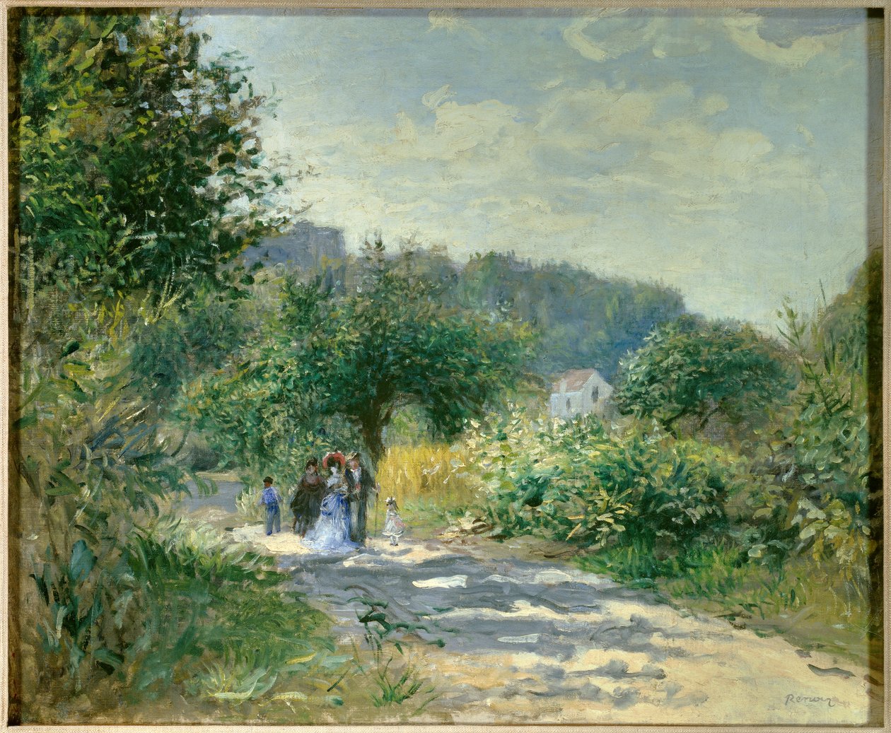 Weg nach Louveciennes von Pierre Auguste Renoir