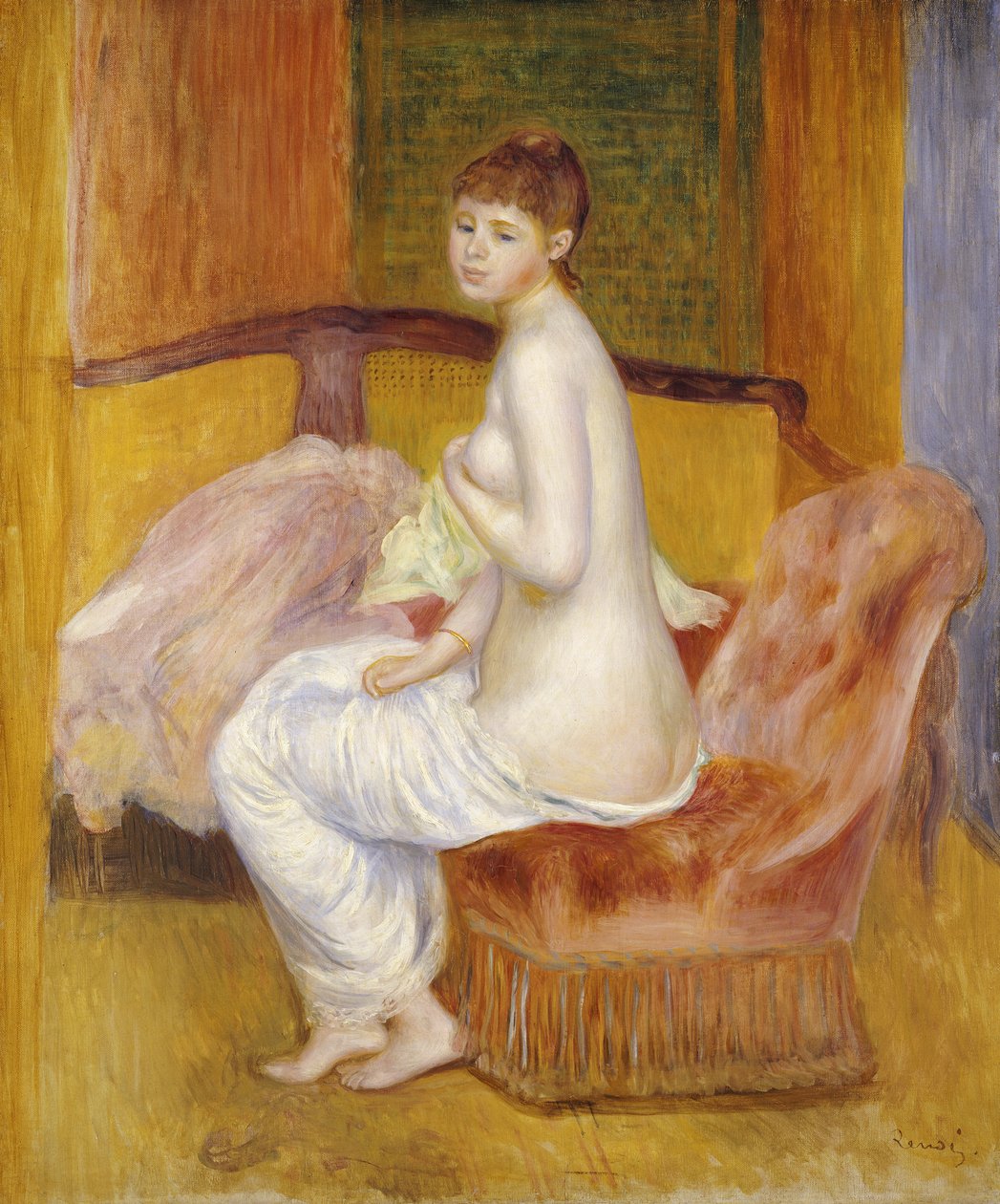 Sitzender Akt, Ruhend, 1885 von Pierre Auguste Renoir