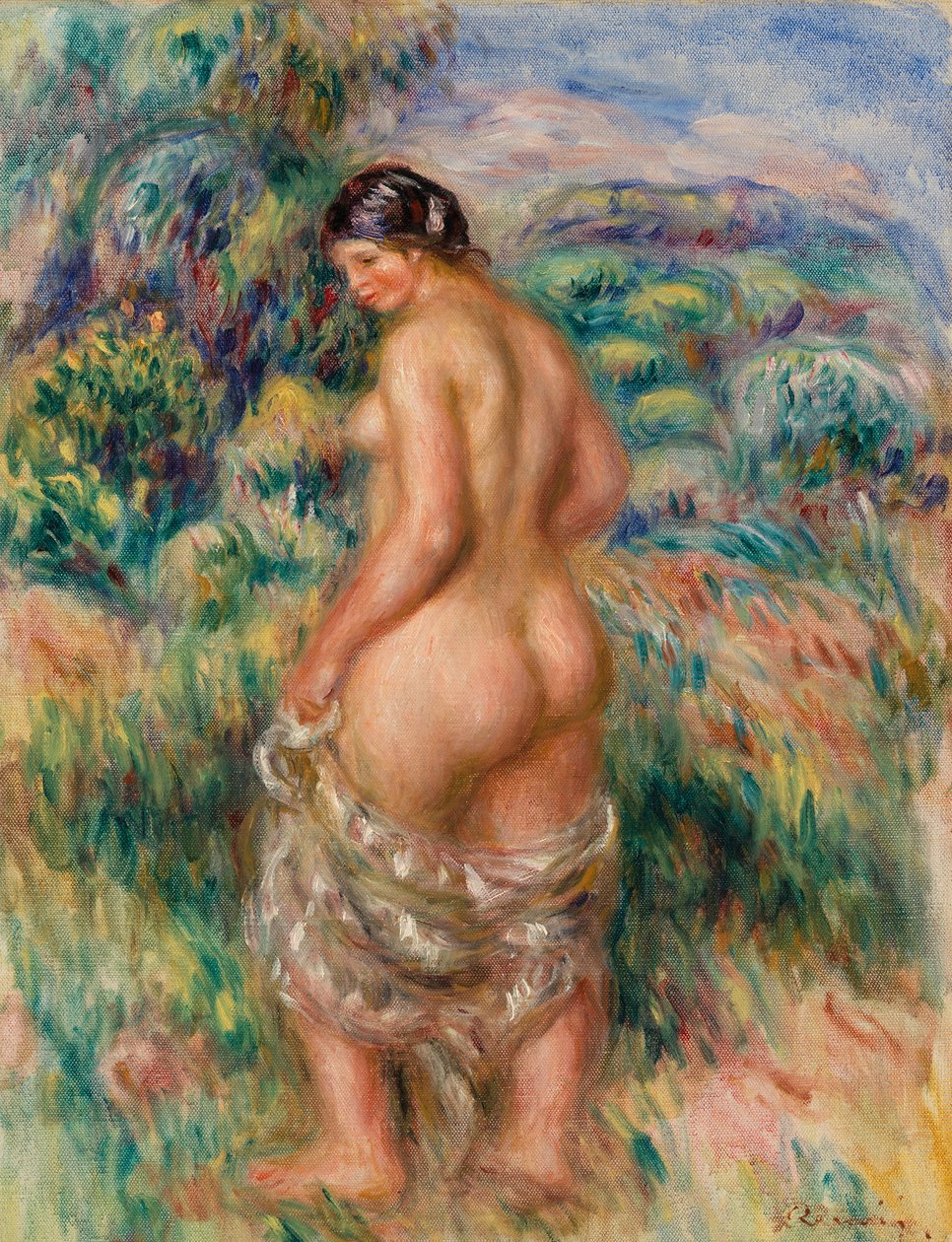 Stehende Badende von Pierre Auguste Renoir