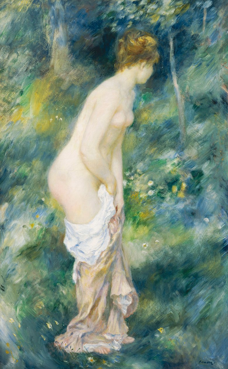 Stehender Badender, 1887 von Pierre Auguste Renoir