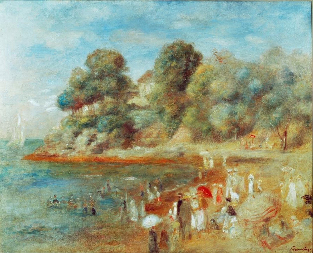 Strand bei Pornic von Pierre Auguste Renoir