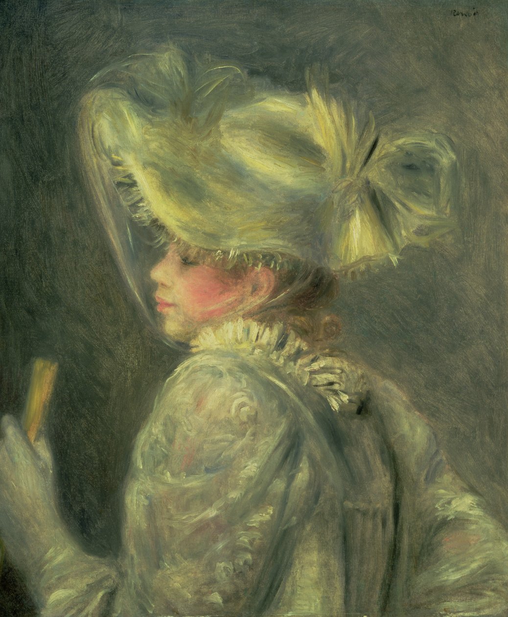 Der weiße Hut von Pierre Auguste Renoir